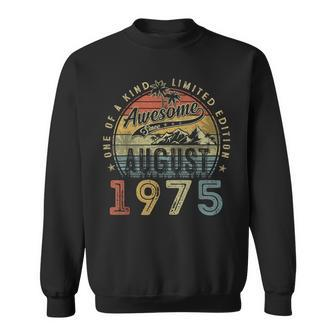 48 Year Old Awesome Since August 1975 48Th Birthday Sweatshirt - Seseable