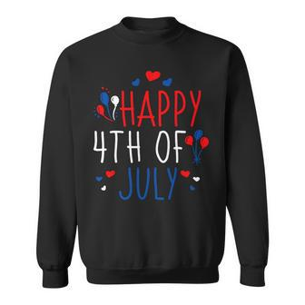 4Th Of July Happy 4Th Of July American Flag Sweatshirt - Monsterry