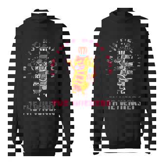 4Th Of July Im Just Here For The Wieners Hot Dogs Funny Sweatshirt - Thegiftio