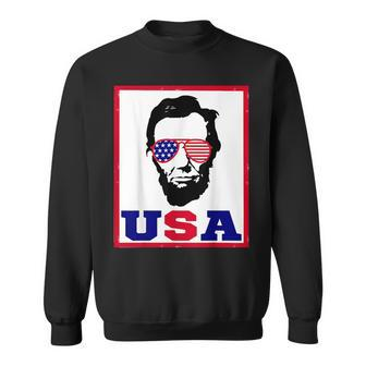 4Th Of July |Abraham Lincoln Usa Gift For Men Usa Funny Gifts Sweatshirt | Mazezy