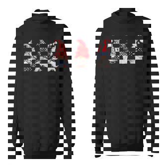 4Th Of July Patriotic Gnomes Funny Cute American Usa Flag Patriotic Funny Gifts Sweatshirt | Mazezy