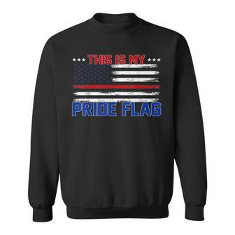 4Th Of July Patriotic This Is My Pride Flag Usa American Patriotic Funny Gifts Sweatshirt | Mazezy