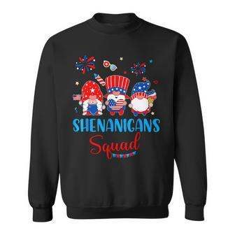4Th Of July Shenanigans Squad Cute Trio Gnomes American Flag 1 Sweatshirt - Monsterry UK