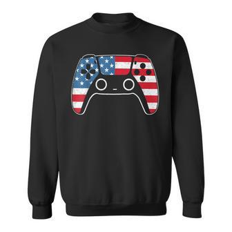 4Th Of July T Video Game Gamer Kids Boys Men Usa Sweatshirt - Thegiftio UK