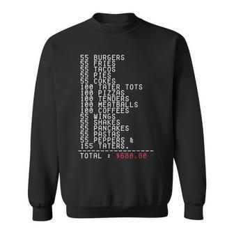55 Burgers 55 Fries I Think You Should Leave Funny Sweatshirt - Monsterry CA