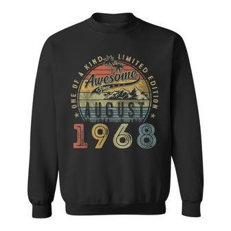 55 Year Old Awesome Since August 1968 55Th Birthday Sweatshirt - Monsterry UK