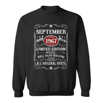 56 Years Old Vintage September 1967 56Th Birthday Sweatshirt