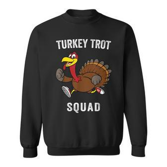 5K Turkey Trot Squad Pilgrim Thanksgiving Running Sweatshirt - Seseable