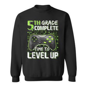 5Th Grade Complete Time To Level Up Happy Last Day Of School Sweatshirt | Mazezy
