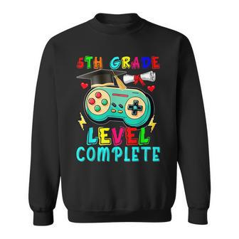 5Th Grade Level Complete Cute Game Controller Gamer Graduate Sweatshirt | Mazezy