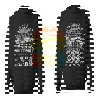 65 Year Old Awesome Since August 1958 65Th Birthday Sweatshirt - Seseable