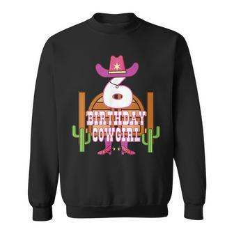 6Th Birthday Cowgirl 6 Years Old Girl Rodeo Lover Party Sweatshirt | Mazezy