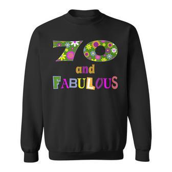70Th Birthday 70 And Fabulous Party Sweatshirt | Mazezy