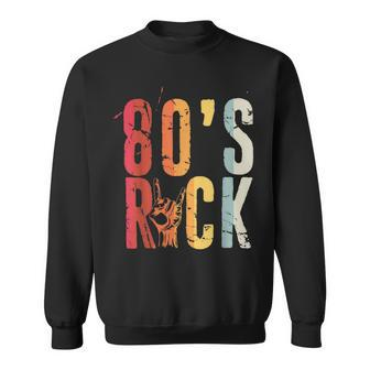 80S Rock Retro Vintage 80S Rock Fan Sweatshirt - Seseable