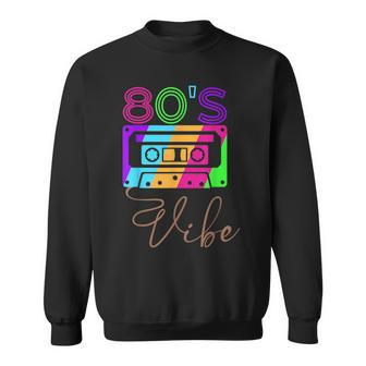 80S Vibe 1980S Fashion Theme Party Outfit Eighties Costume Sweatshirt - Seseable