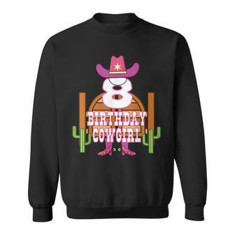 8Th Birthday Cowgirl 8 Years Old Girl Rodeo Lover Party Sweatshirt | Mazezy
