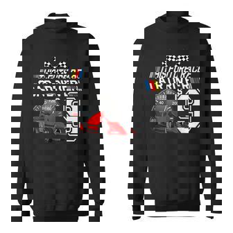 9 Year Old Race Car Birthday Party 9Th Racing Track Gift Racing Funny Gifts Sweatshirt | Mazezy