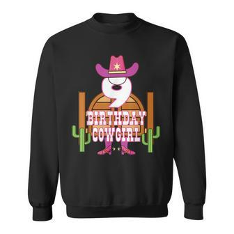 9Th Birthday Cowgirl 9 Years Old Girl Rodeo Lover Party Sweatshirt | Mazezy