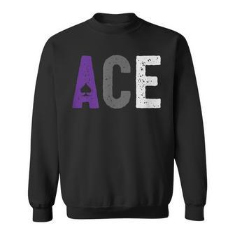 Ace Grunge Asexual Pride Sweatshirt | Mazezy
