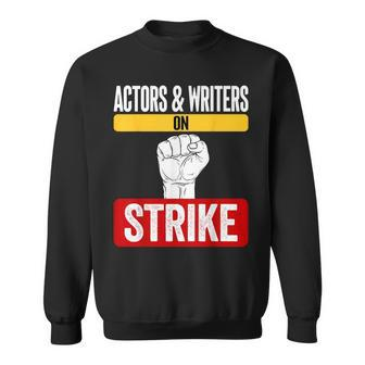 Actors And Writers On Strike I Stand With Writers Guild Wga Sweatshirt | Mazezy DE