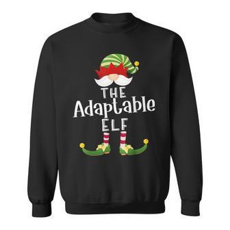 Adaptable Elf Group Christmas Pajama Party Sweatshirt - Monsterry