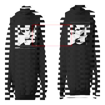 Aesthetic Goth Anime Girl - Soft Grunge Aesthetic Gothic Sweatshirt | Mazezy