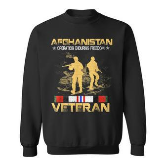 Afghanistan Veteran Proud Army Us Military Sweatshirt | Mazezy