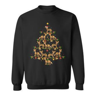 African Wild Dog Xmas Tree African Wild Christmas Sweatshirt - Thegiftio UK