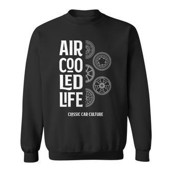 Air Cooled Vdub Wheel Rims And Alloys Classic Car Sweatshirt | Mazezy