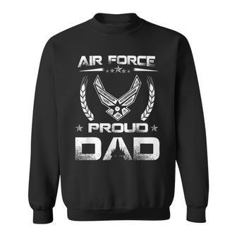 Air Force Family Proud Dad Us Air Force Stars Sweatshirt | Mazezy