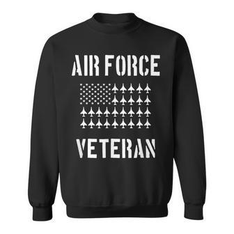 Air Force Veteran American Flag F4 Phantom Ii Sweatshirt | Mazezy
