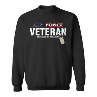 Air Force Veteran Defender Of Freedom Cool Gift Sweatshirt | Mazezy