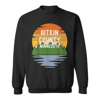 From Aitkin County Minnesota Vintage Sunset Sweatshirt | Mazezy