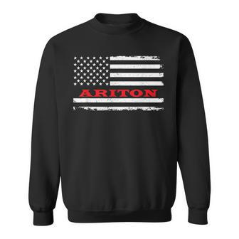 Alabama American Flag Ariton Usa Patriotic Souvenir Sweatshirt | Mazezy