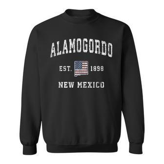 Alamogordo New Mexico Nm Vintage American Flag Sports Sweatshirt | Mazezy