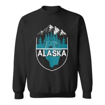 Alaska Bear | Nature Alaskan Mountains Sweatshirt - Seseable