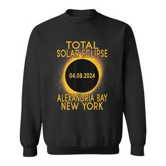 Alexandria Bay New York Total Solar Eclipse 2024 Sweatshirt | Mazezy