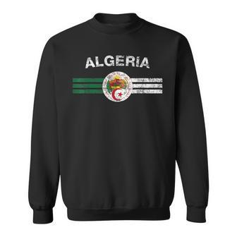 Algerian Flag Algerian Emblem & Algeria Flag Sweatshirt | Mazezy