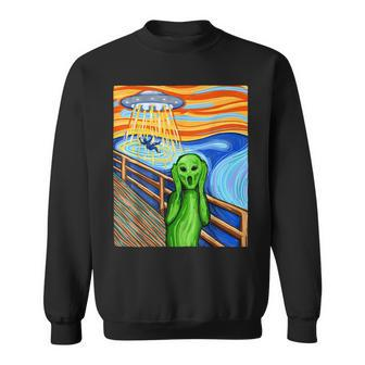 Alien Humor Alien Lover Ufo Believe In Aliens Sweatshirt | Mazezy