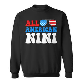 All American Nini American Flag 4Th Of July Patriotic Sweatshirt | Mazezy UK