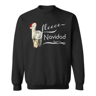 Alpaca Fleece Navidad Christmas T Sweatshirt | Mazezy
