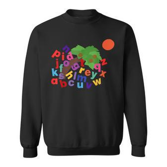 Alphabet Letters Boom Boom Tree Sweatshirt - Monsterry