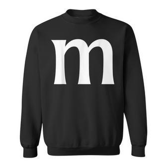 Alphabet M Family Letter M Halloween Costumes Sweatshirt - Monsterry CA
