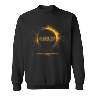 America Totality Spring 40824 Total Solar Eclipse 2024 Sweatshirt - Seseable