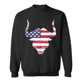 American Bull Sr Distressed Texas Usa Sweatshirt | Mazezy