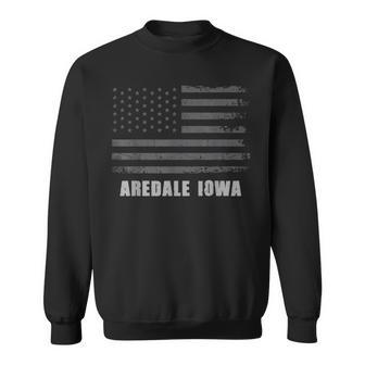 American Flag Aredale Iowa Usa Patriotic Souvenir Sweatshirt | Mazezy