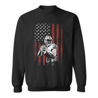 American Flag Football Team For Boys Sweatshirt | Mazezy