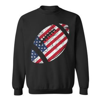 American Football 4Th July American Flag Patriotic Gift Sweatshirt | Mazezy