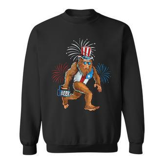American Patriotic Bigfoot 4Th Of July Sasquatch Men Boy Sweatshirt | Mazezy DE