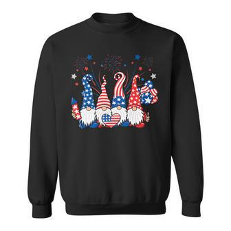 American Patriotic Gnomes Usa Independence Day 4Th Of July Sweatshirt - Monsterry